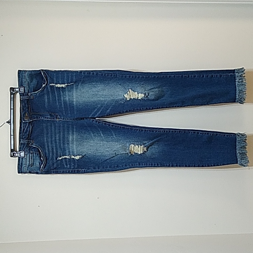 STS Blue Emma Ankle Skinny Distressed Extreme Fray Hem